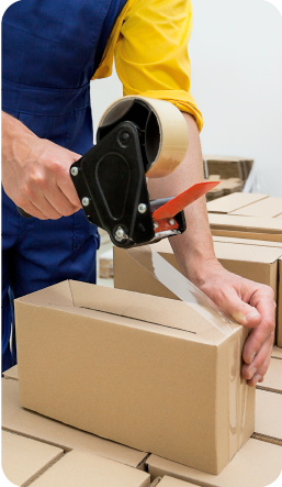 Imagen embalaje, etiquetado y logística de materiales